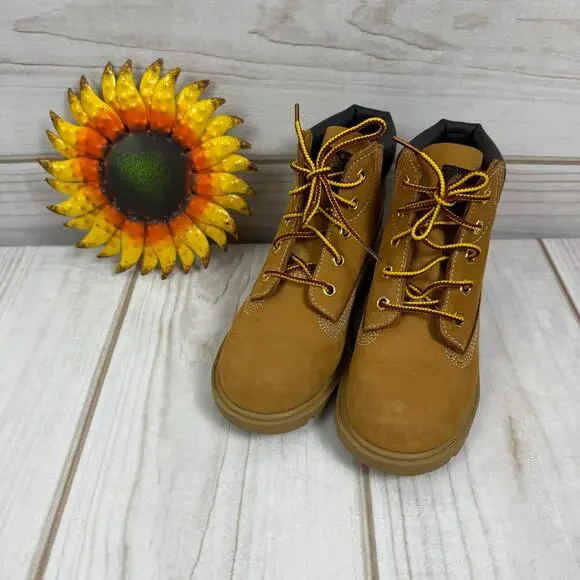 Timberland Toddler Wheat Nubuck Leather 6" Ankle Boots 12C - Picture 1 of 7